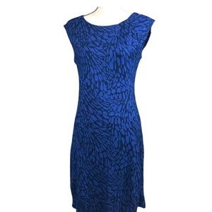 Ann Taylor Loft Size medium blue and black dress